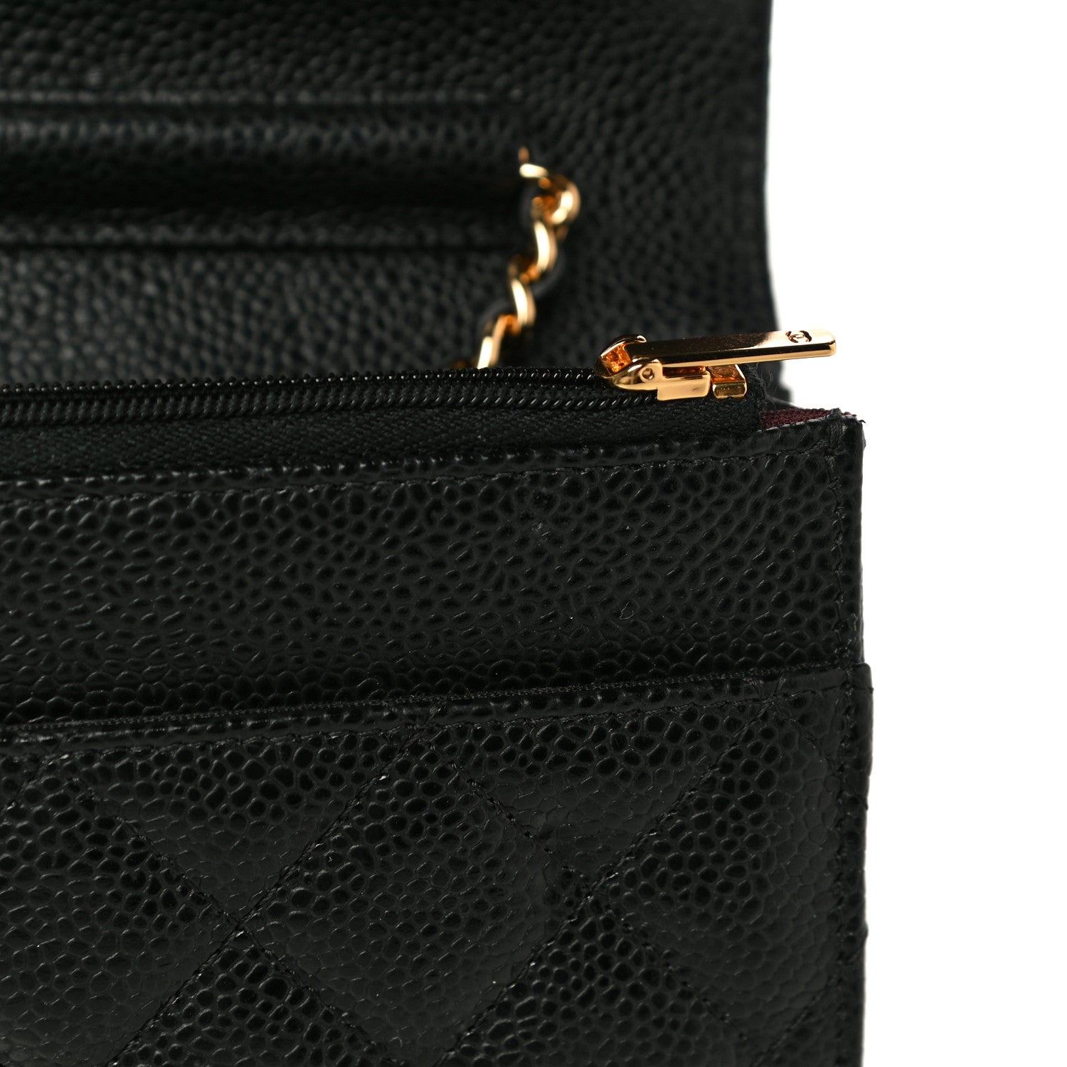 Chanel Caviar Quilted Wallet On Chain WOC Black 13 of 14