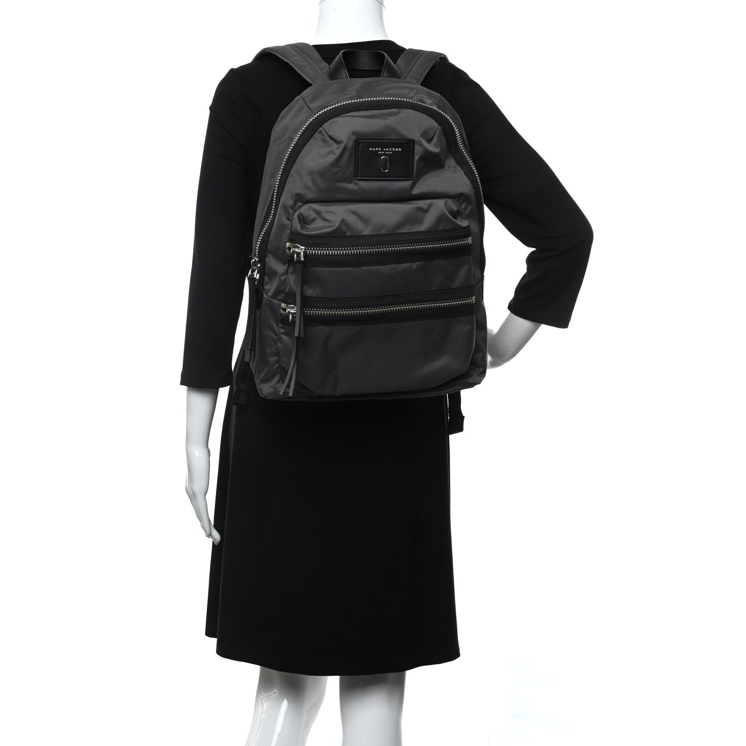 Marc Jacobs Nylon Biker Backpack Black 2 of 12