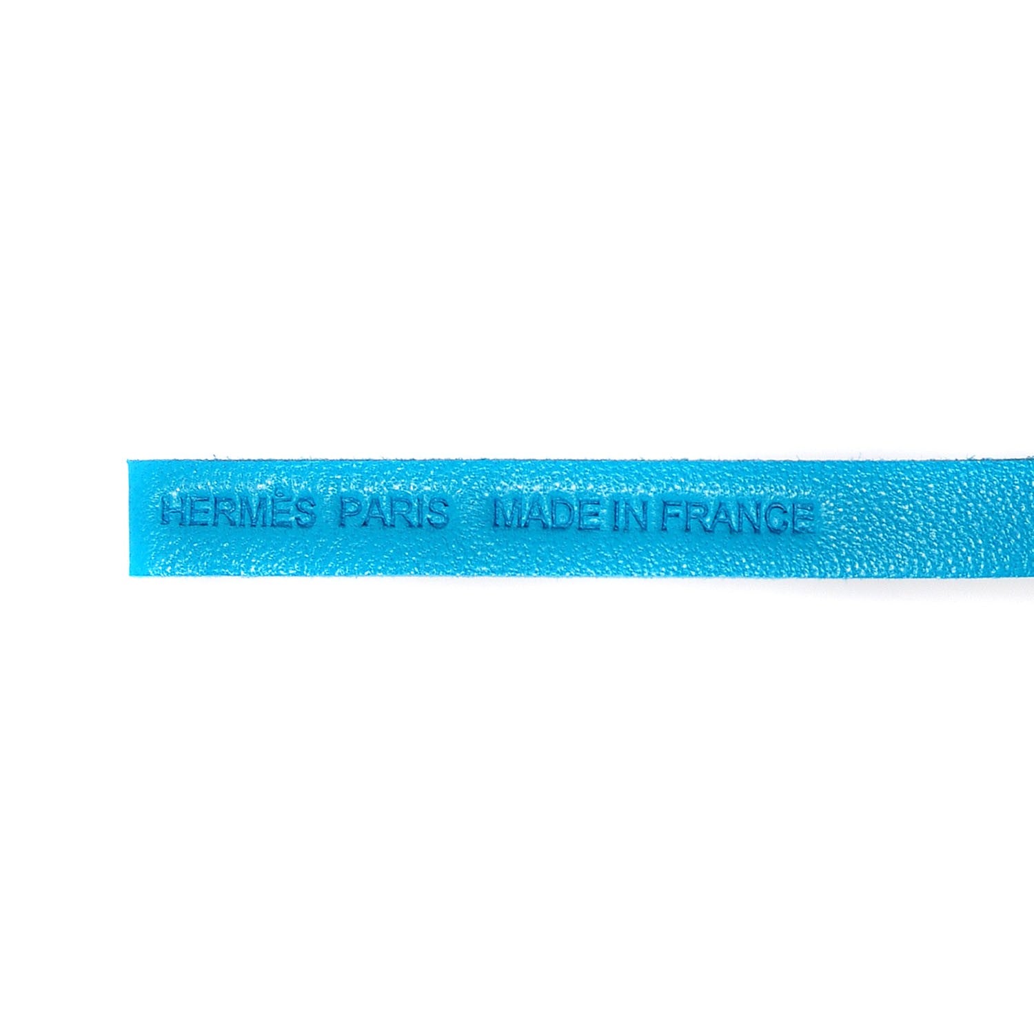 Hermes Lambskin Carmen Alto Tassel Key Holder Bleu Aztec 3 of 5