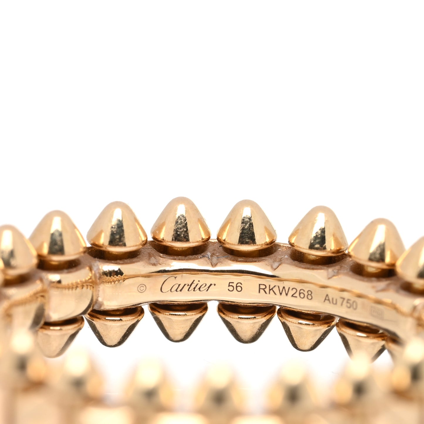 18K Pink Gold SM Clash De Cartier Ring 56 7.5