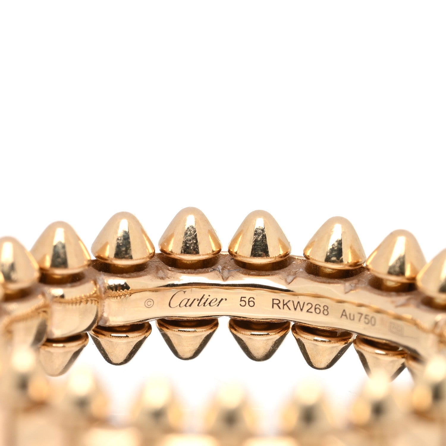 Cartier 18K Pink Gold SM Clash De Cartier Ring 56 7.5 4 of 4