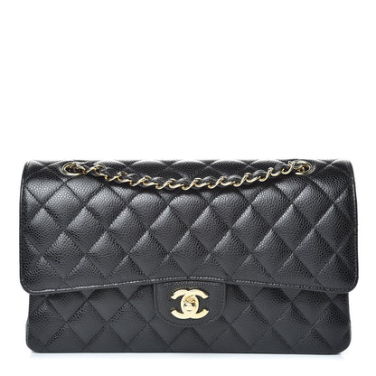 Chanel Caviar Quilted Medium Double Flap Black 1 of 10