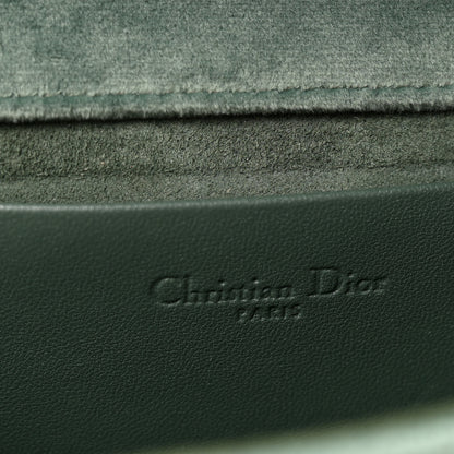 Christian Dior Velvet Diorama Wallet On Chain Pouch Water Blue 6 of 13