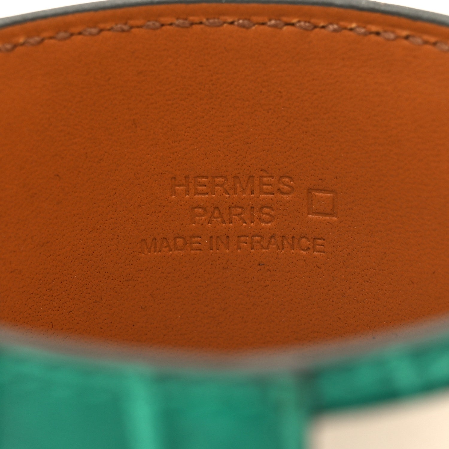 Hermes Shiny Alligator Collier De Chien CDC Bracelet T2 Vert Jade 4 of 6
