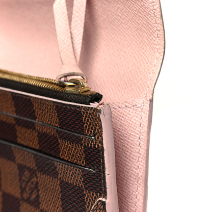 Louis Vuitton Damier Ebene Caissa Wallet Rose Ballerine 10 of 12