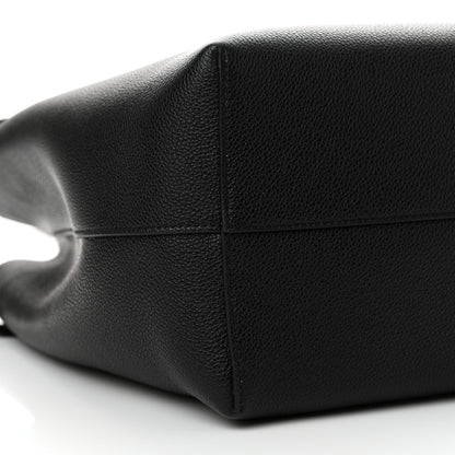 Celine Grained Calfskin Triomphe Medium Cabas Anais Black 9 of 10