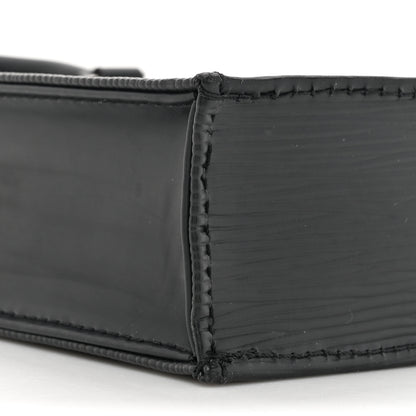 Louis Vuitton Epi Petit Sac Plat Black 9 of 11