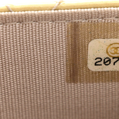 Chanel Iridescent Patent Calfskin Quilted Boy Wallet On Chain WOC Beige 8 of 15