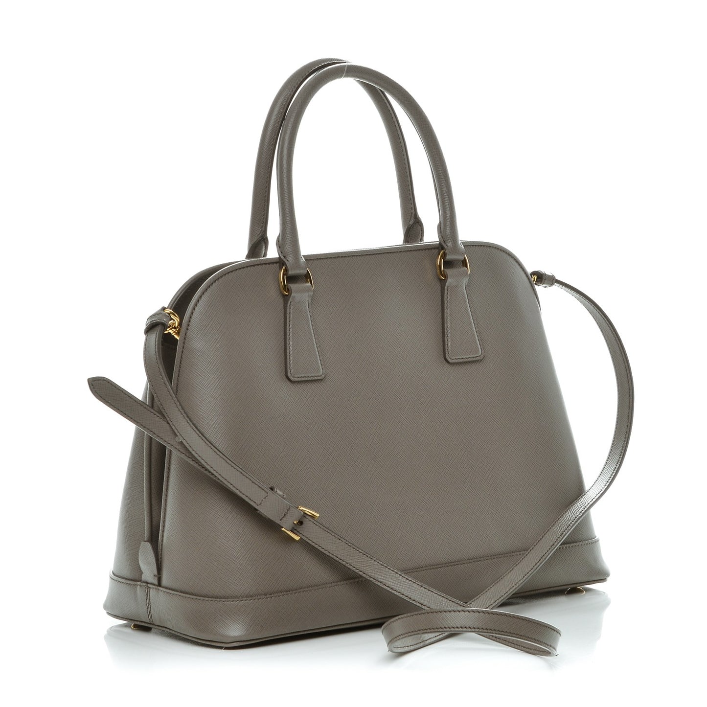 Saffiano Lux Open Promenade Tote Argilla