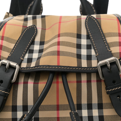 Burberry Nylon Vintage Check Medium Rucksack Backpack Antique Yellow 7 of 10