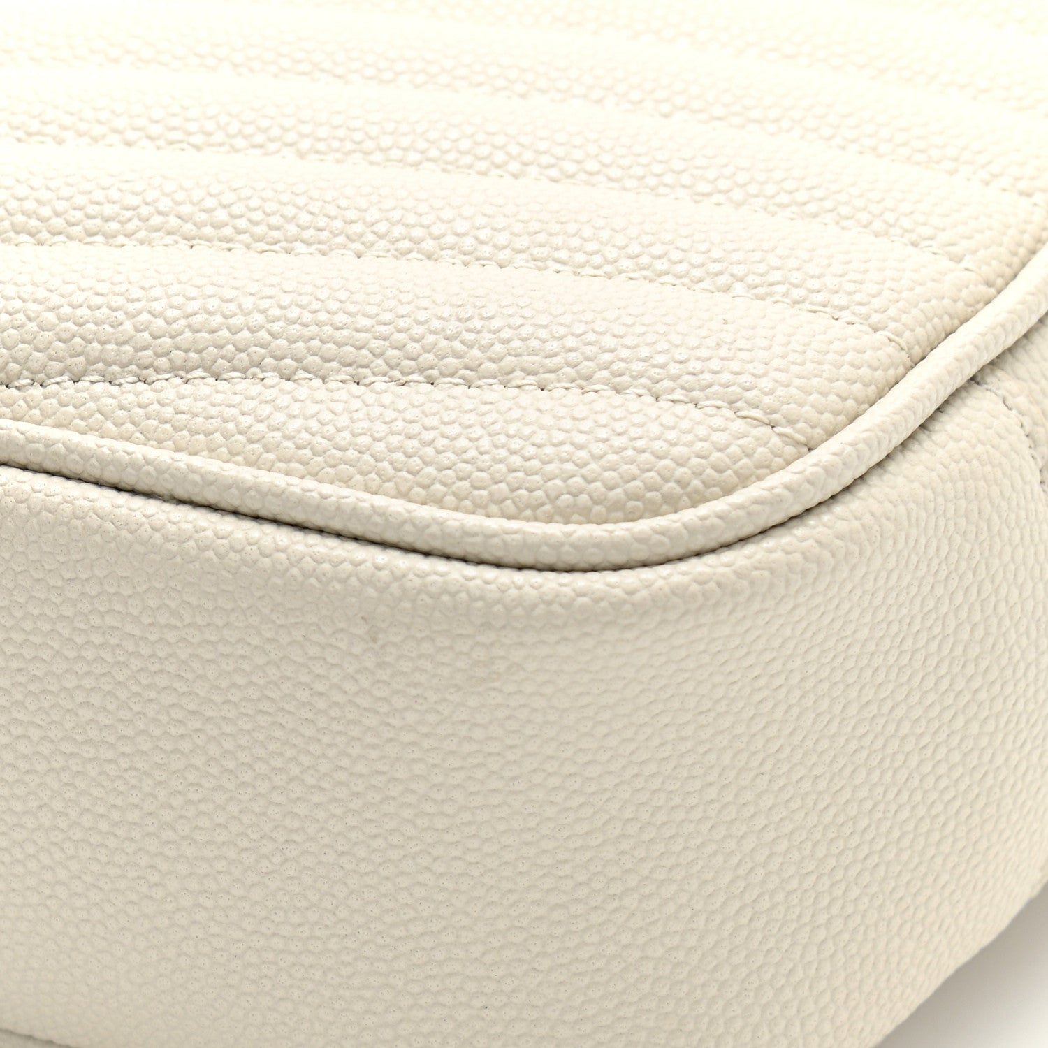 Saint Laurent Grain De Poudre Matelasse Monogram Mini Lou Camera Bag Crema Soft 11 of 12
