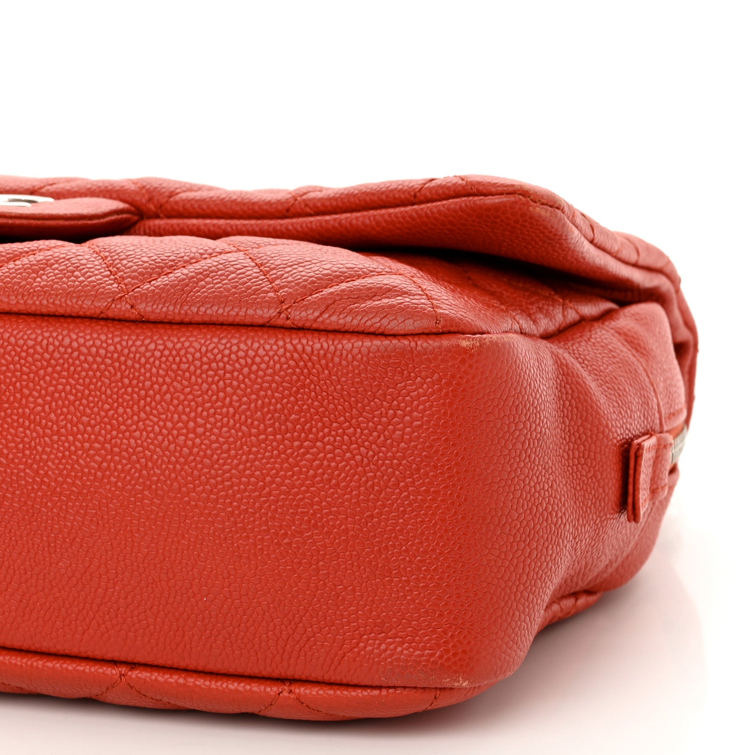 Chanel Caviar Quilted Jumbo Easy Flap Red 10 of 10