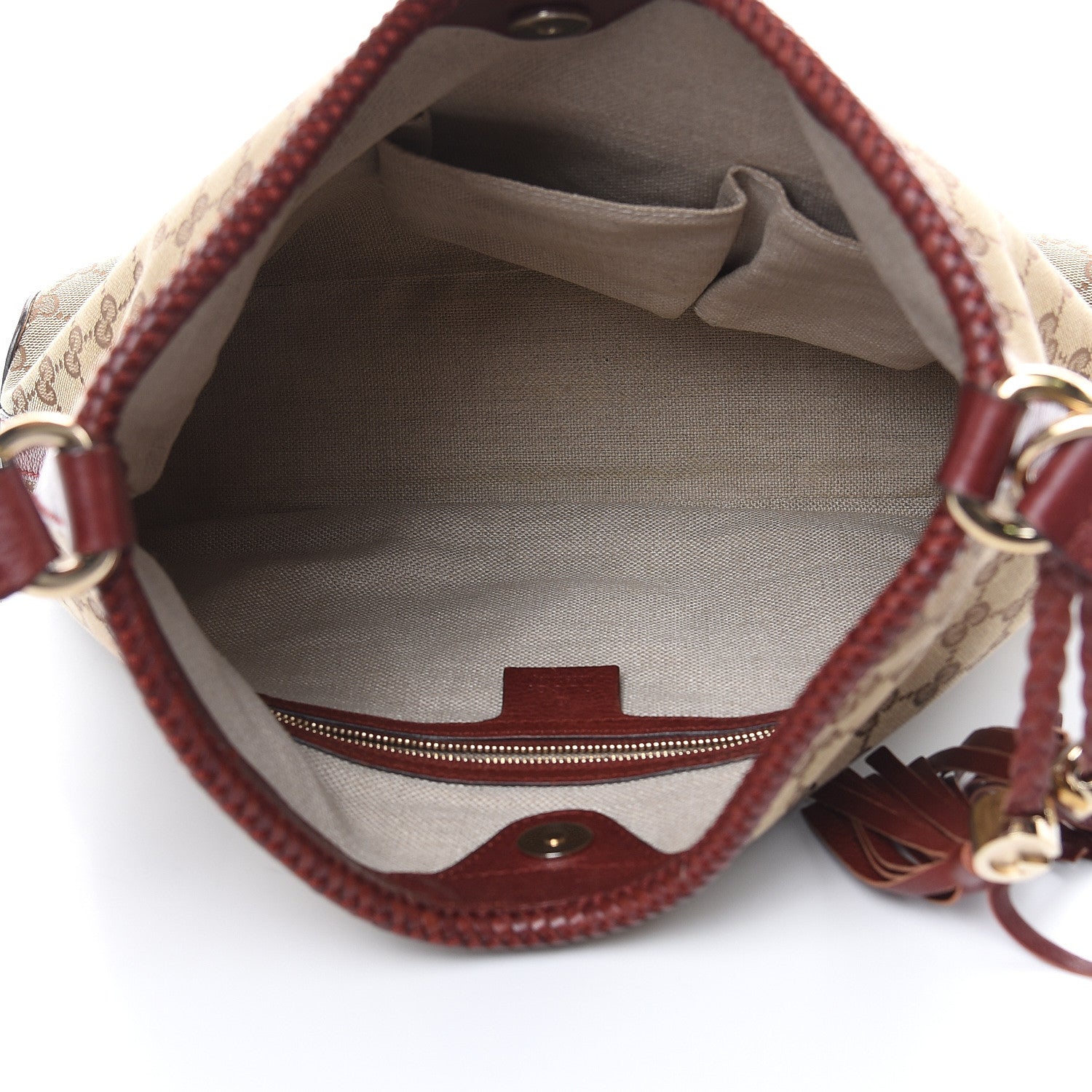 Gucci Monogram Medium Marrakech Hobo Red 5 of 11