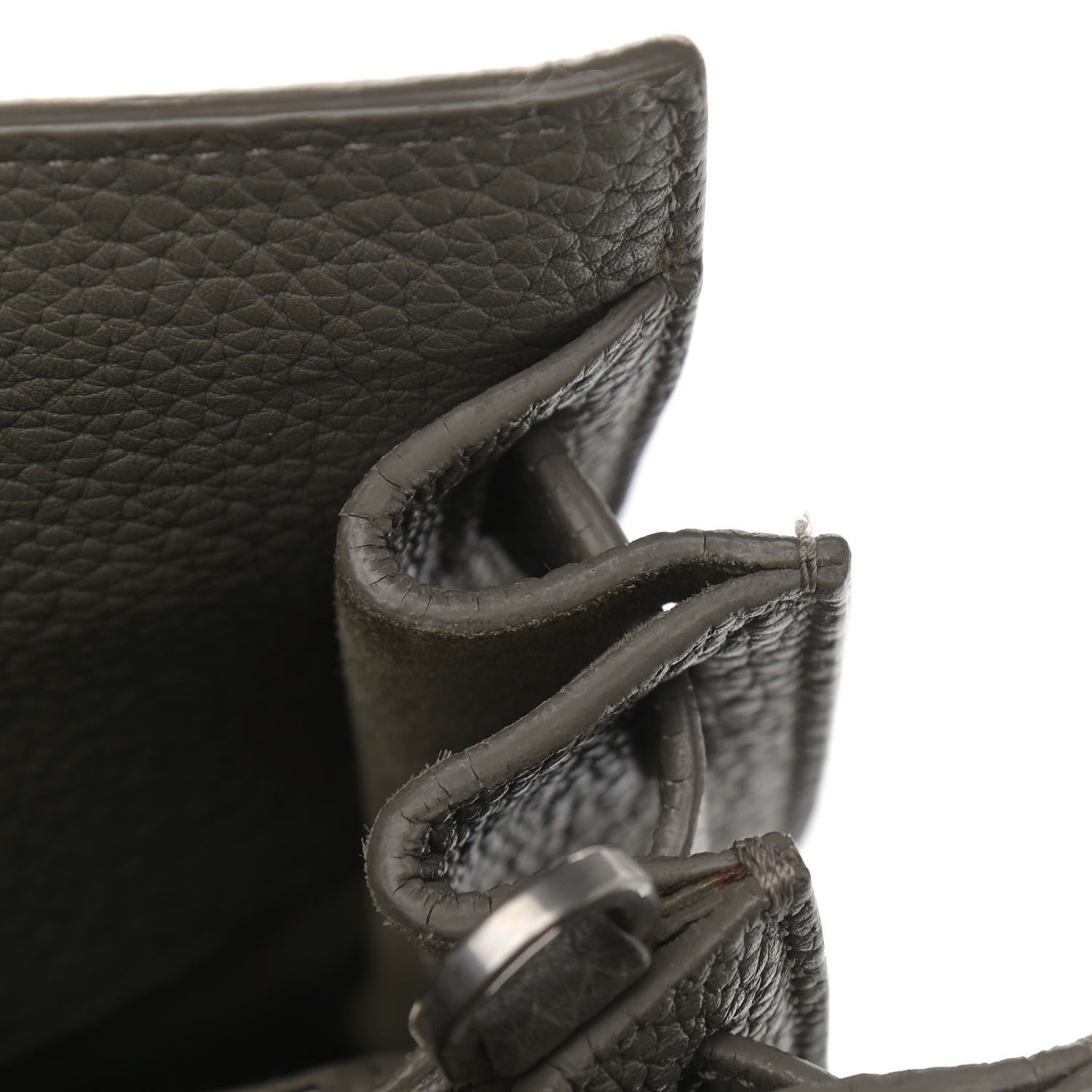 Saint Laurent Grained Calfskin Medium Supple Sac De Jour Kaki Militaire 12 of 13
