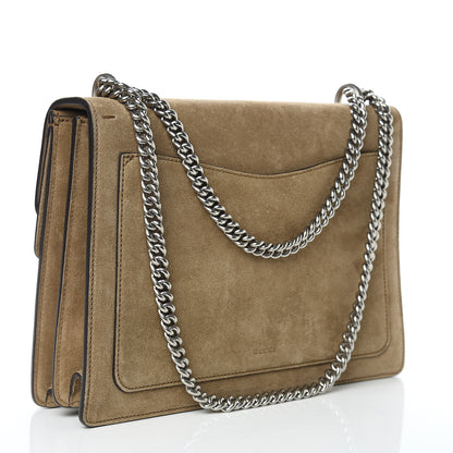 Gucci Suede Medium Dionysus Shoulder Bag Taupe 3 of 9