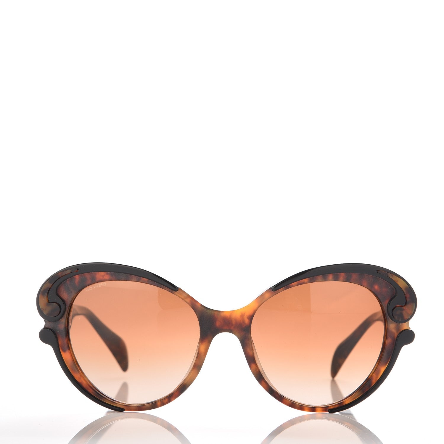 Prada Baroque Cat Eye Sunglasses SPR 28N Tortoise 2 of 7