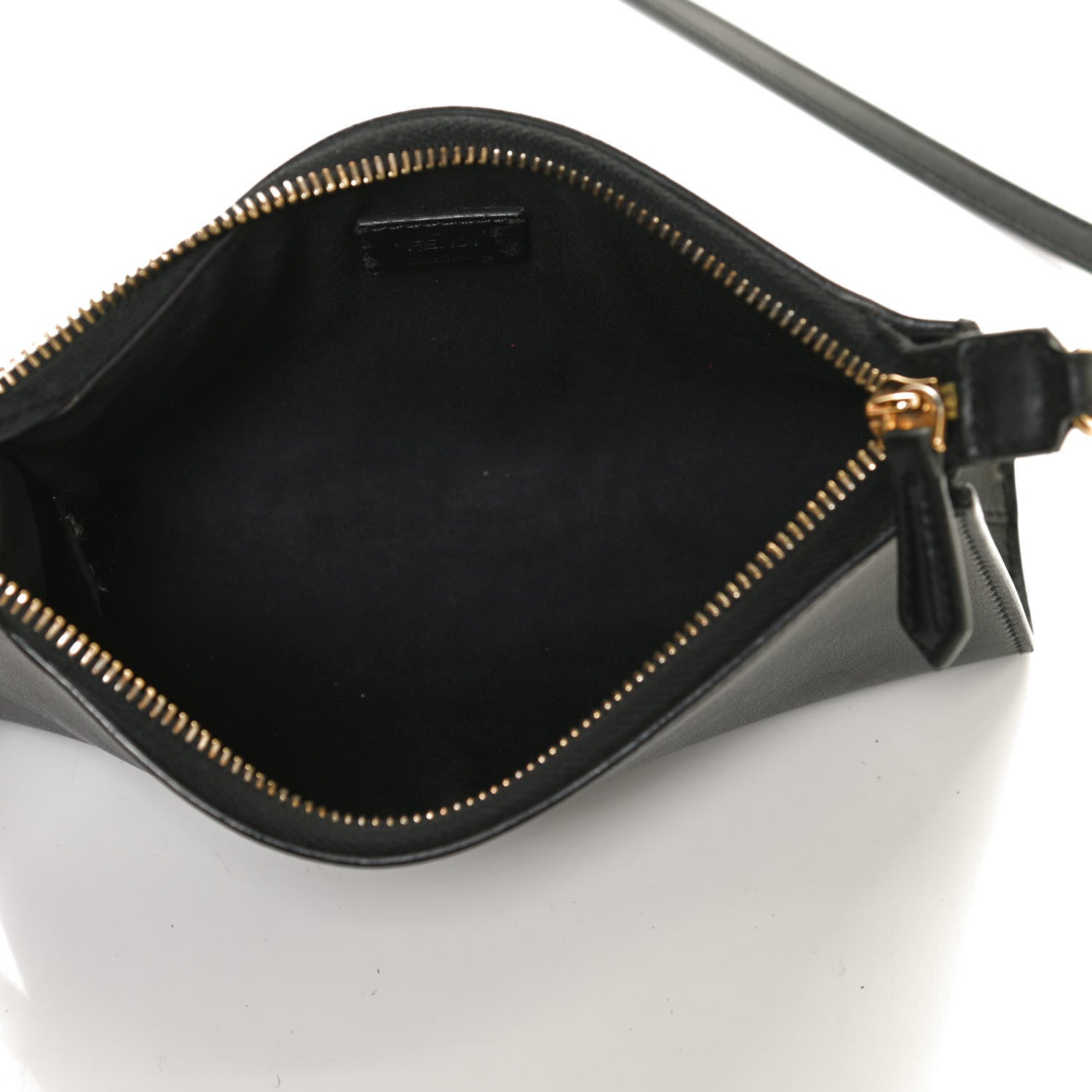 Fendi Vitello Baltico Mini Pouch Crossbody Pouch Black 5 of 12