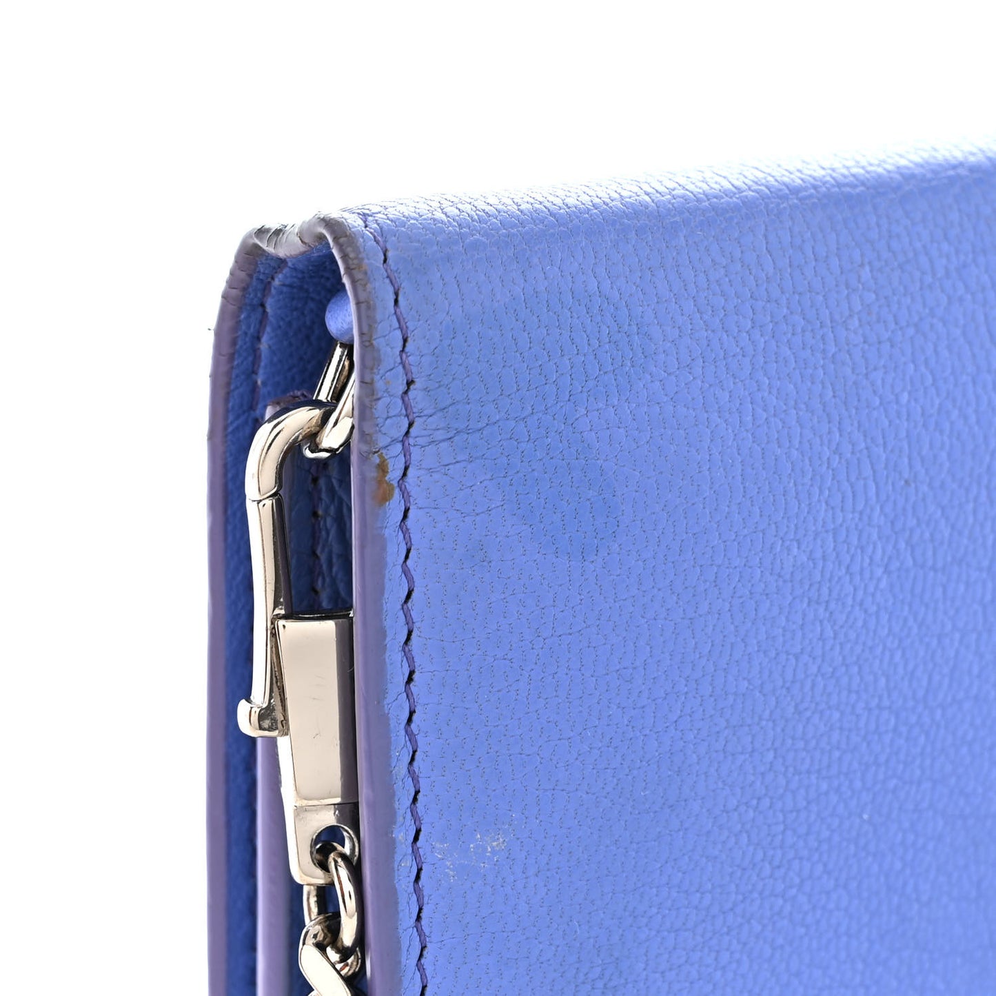 Sugar Goatskin Pandora Chain Wallet Blue