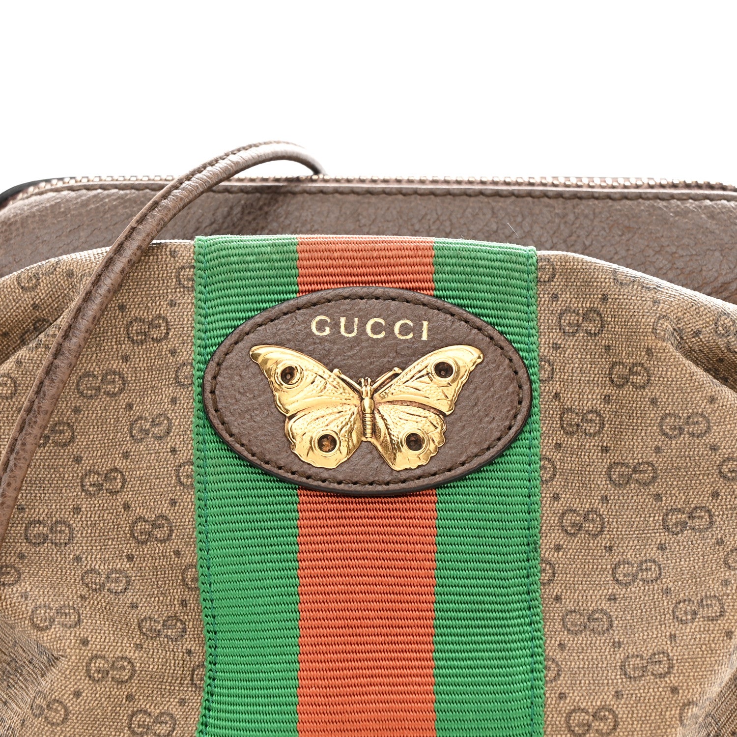 Gucci Mini Vintage GG Supreme Monogram Web Butterfly New Candy Crossbody Beige New Acero 8 of 10