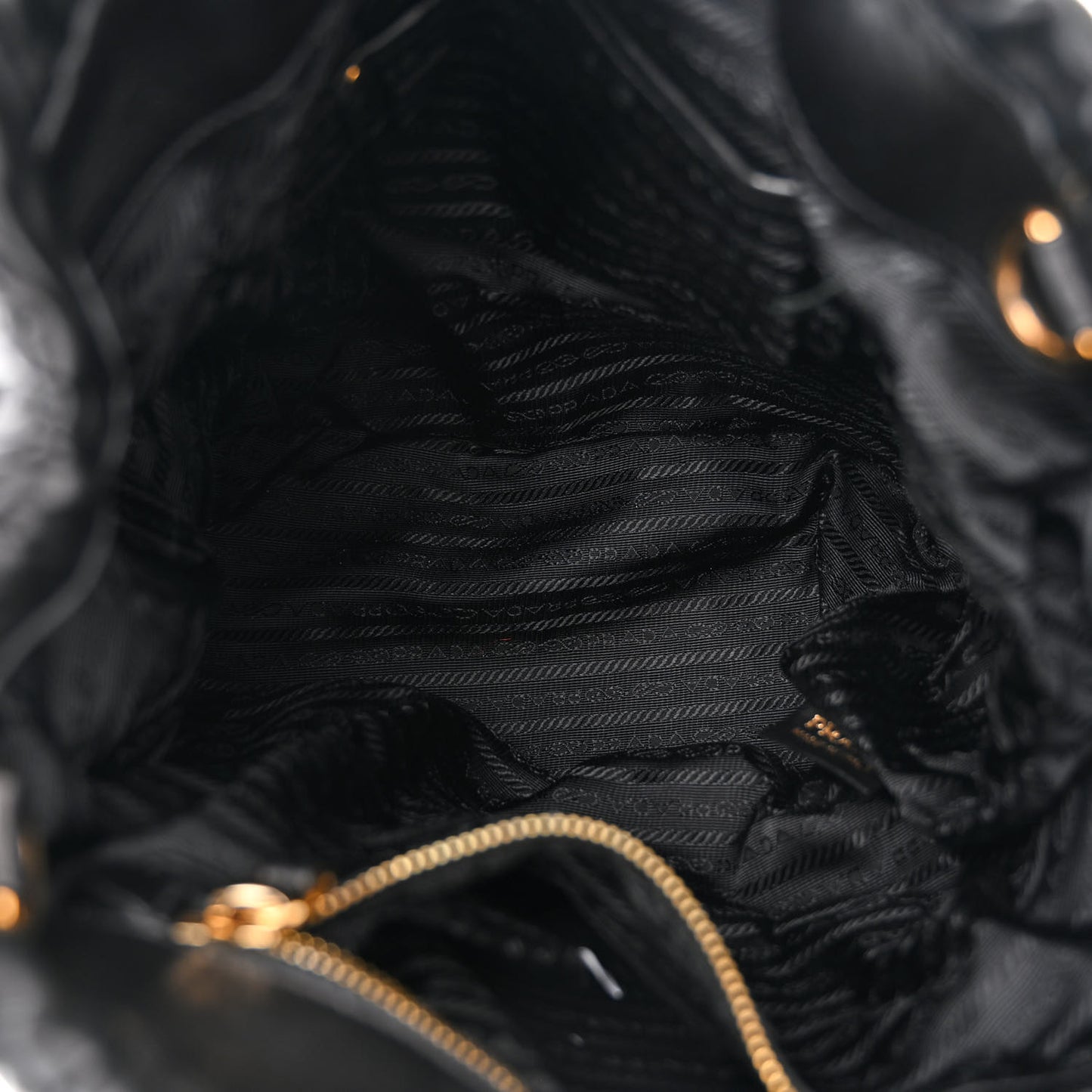 Nappa Gaufre Tote Black