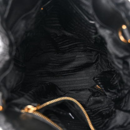 Prada Nappa Gaufre Tote Black 5 of 12