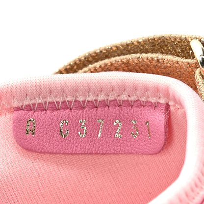 Chanel Goatskin Fabric Gladiator Sandals 37.5 Pink 6 of 8