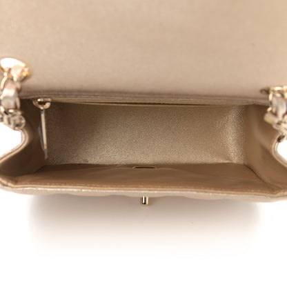 Chanel Metallic Lambskin Quilted Mini Square Flap Gold 4 of 8