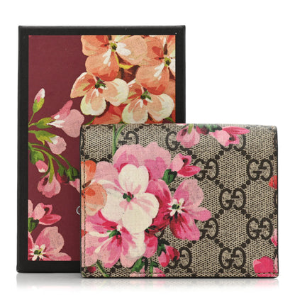 Gucci GG Supreme Monogram Blooms Card Case Beige Multicolor Dry Rose 13 of 13