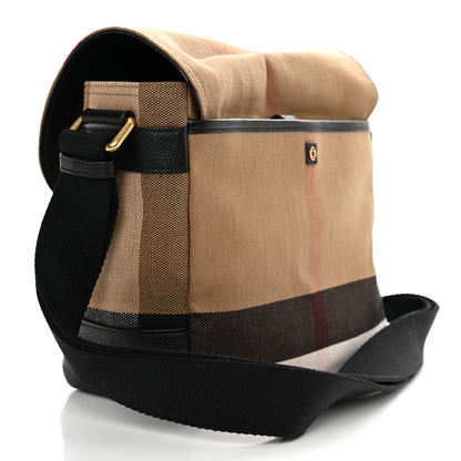 Burberry Canvas Mega Check Small Baildon Messenger Bag Black 2 of 11