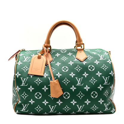Louis Vuitton Calfskin Monogram Speedy P9 Bandouliere 40 Green 1 of 10