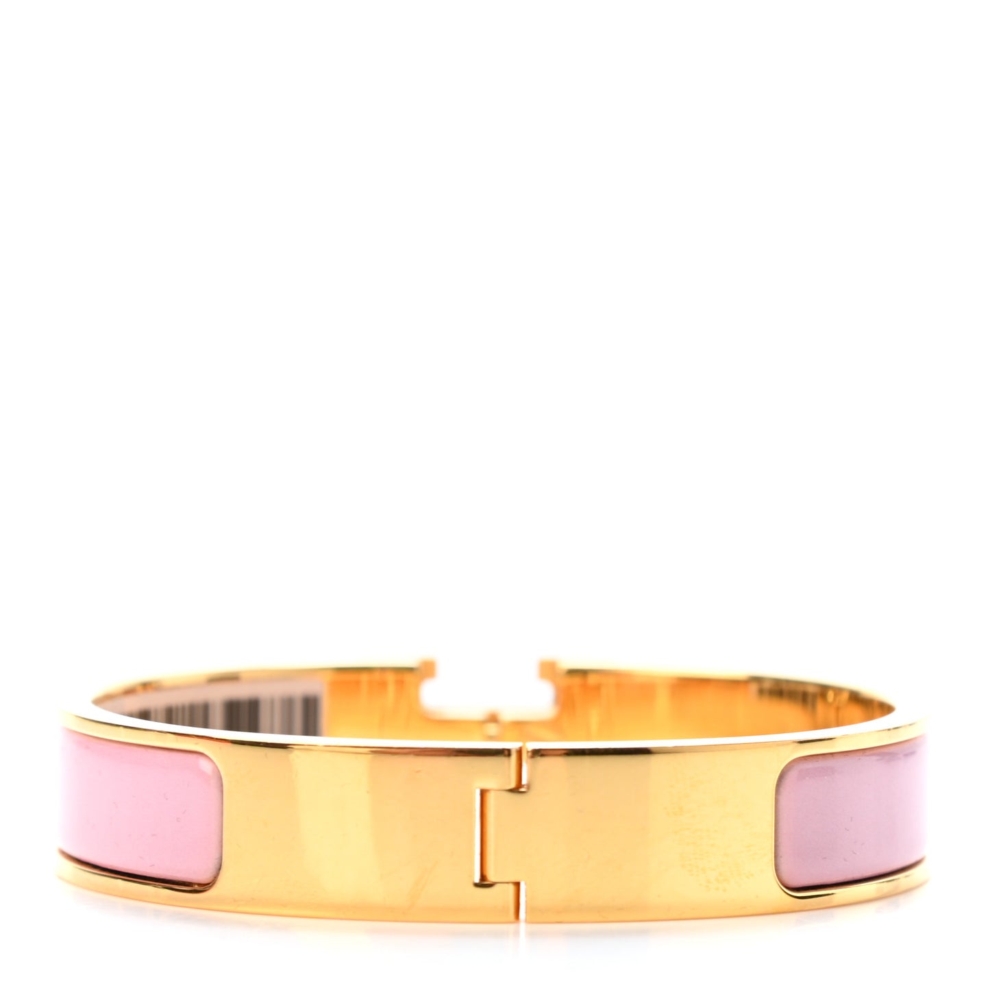 Enamel Narrow Clic Clac H Bracelet PM Rose Nacarat