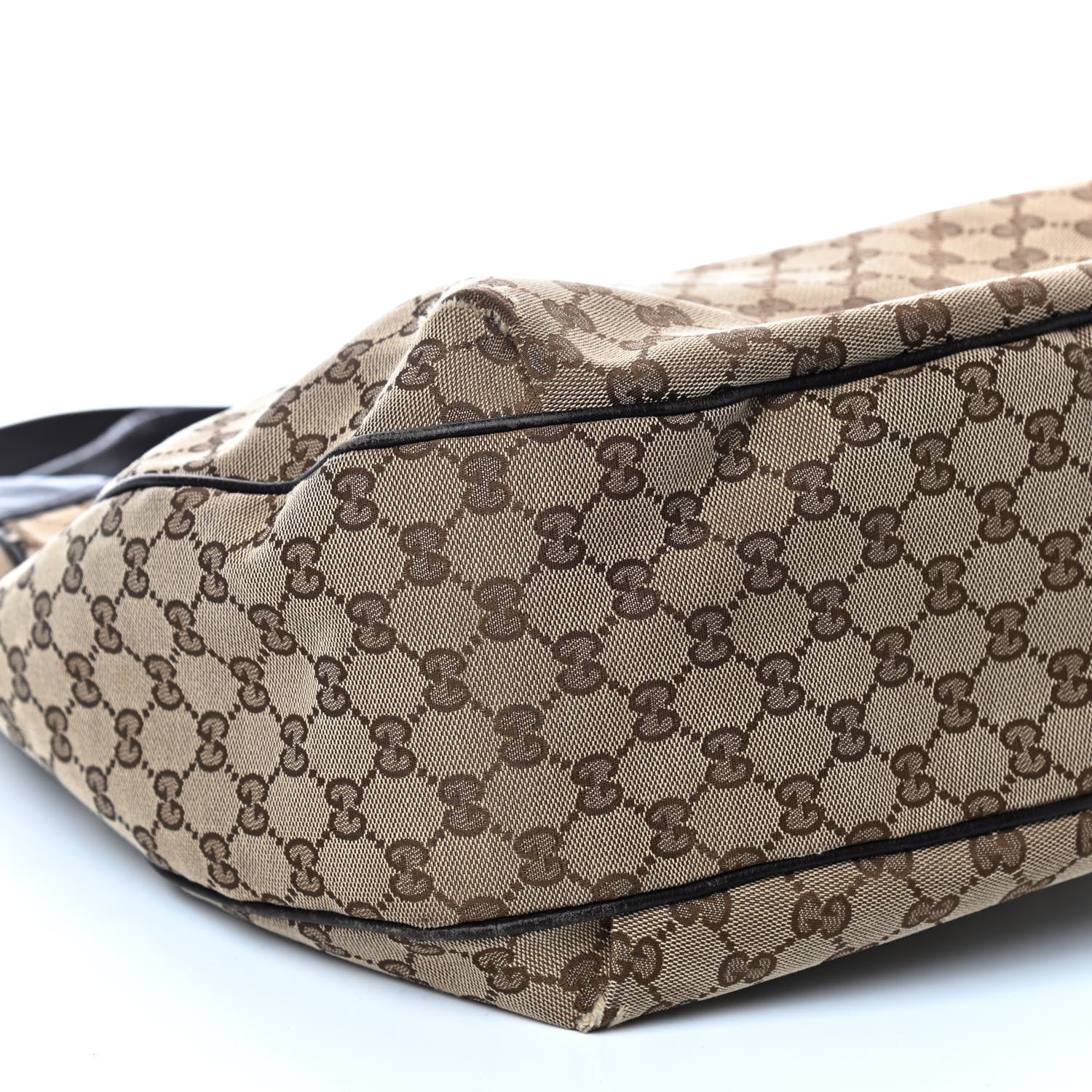 Gucci Monogram Web Medium Dressage Hobo Dark Brown 9 of 13