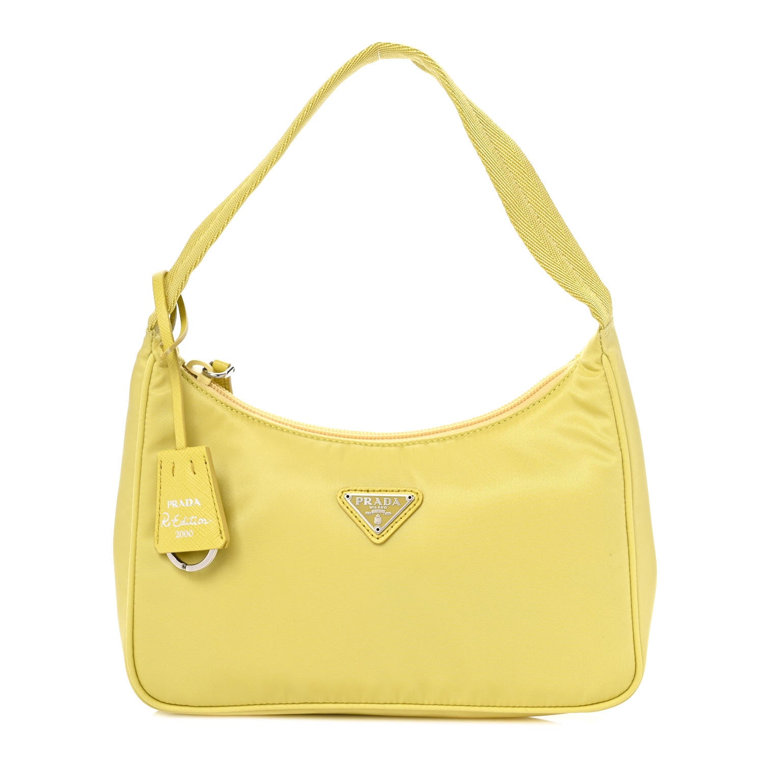 Prada Tessuto Nylon Saffiano Mini Re-Edition 2000 Bag Ananas 1 of 9