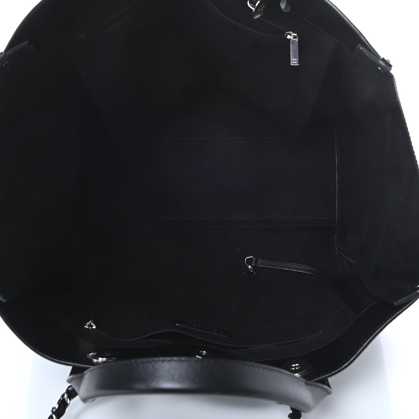 Caviar Medium Studded Deauville Tote Black