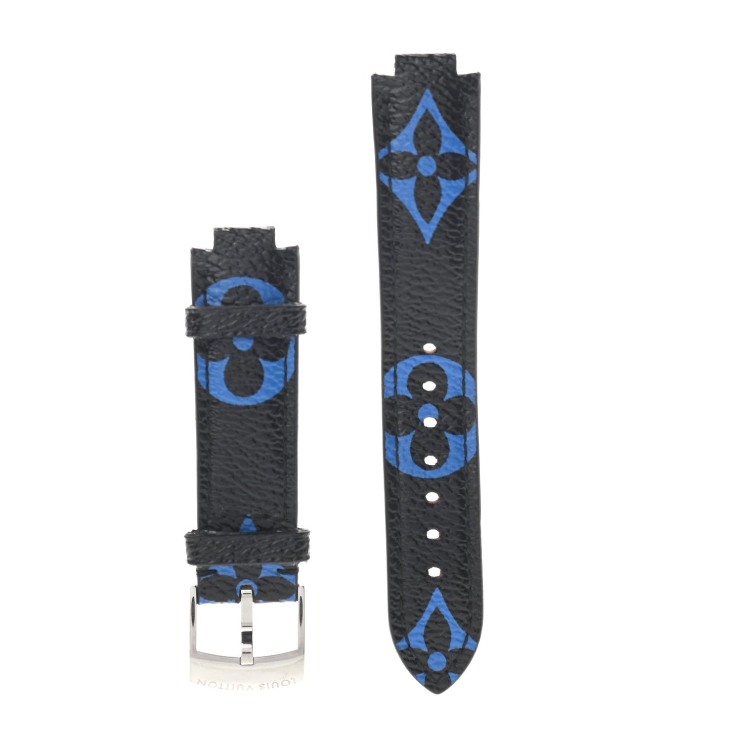 Monogram Tambour 10mm Watch Strap Blue Black