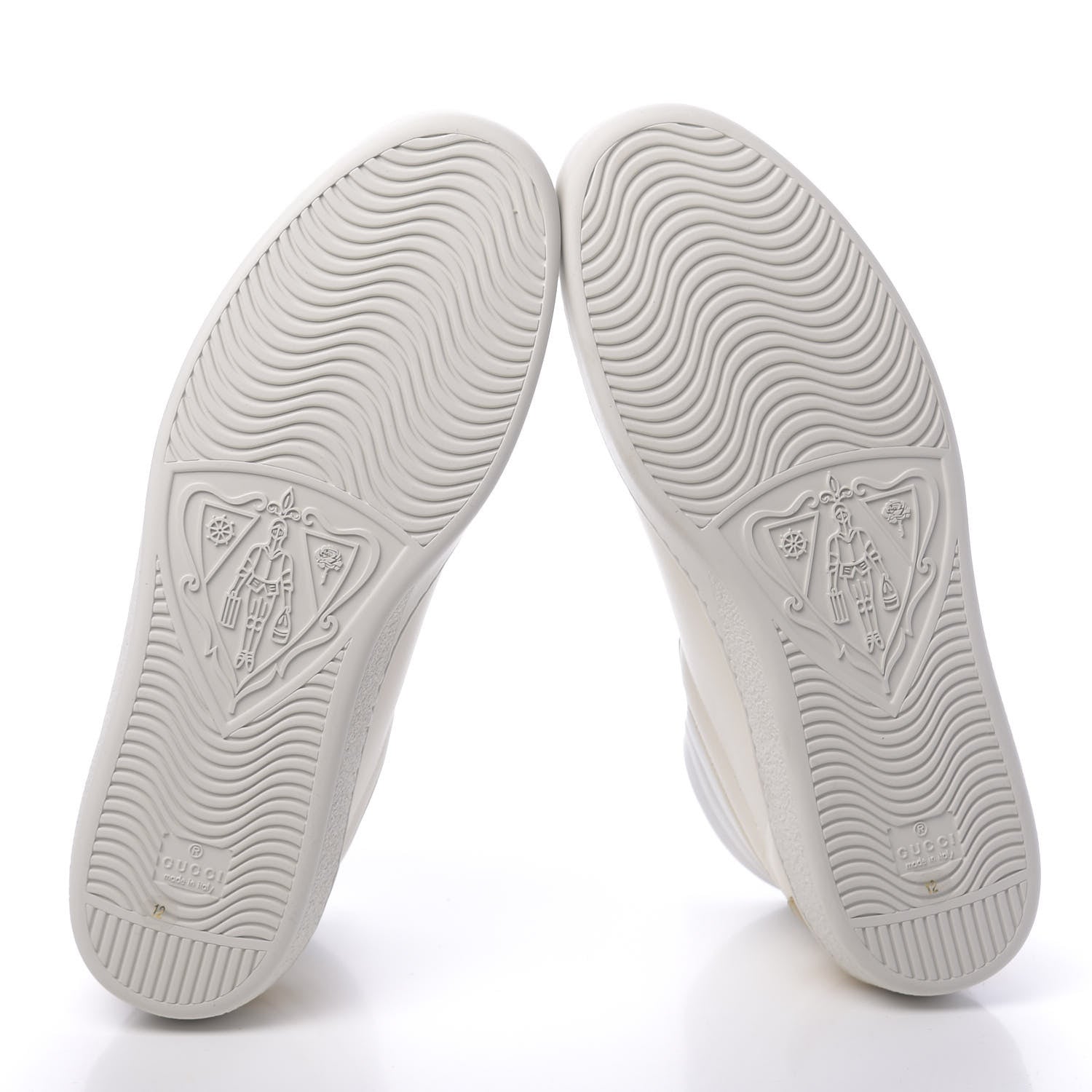 Gucci Calfskin Gucci Band Mens Ace High Top Sneakers 12 Mystic White 5 of 11