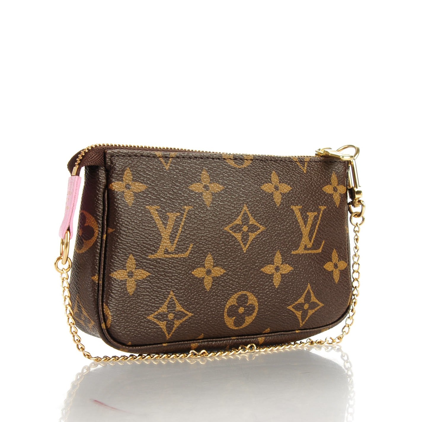 Louis Vuitton Monogram 2016 Christmas Animation Mini Pochette Accessories Rose Ballerine 3 of 7