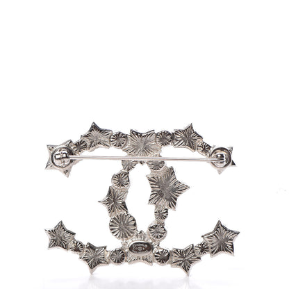 Chanel Star Resin Pearl Large CC Brooch Silver 3 of 4