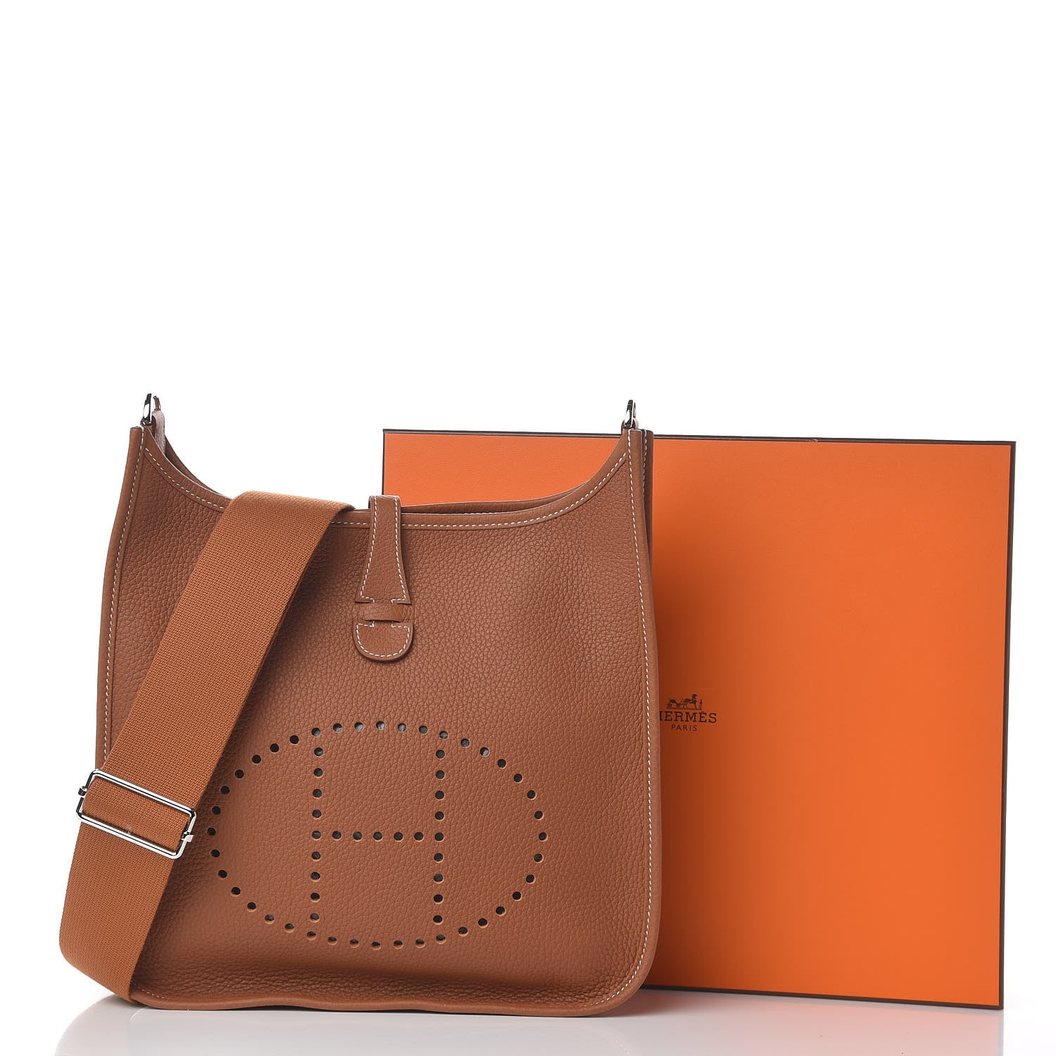 Hermes Taurillon Clemence Evelyne III PM Gold 12 of 12