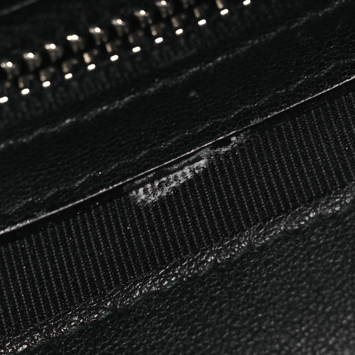 Chanel Grained Calfskin Quilted CC Box Pouch Black 11 of 11