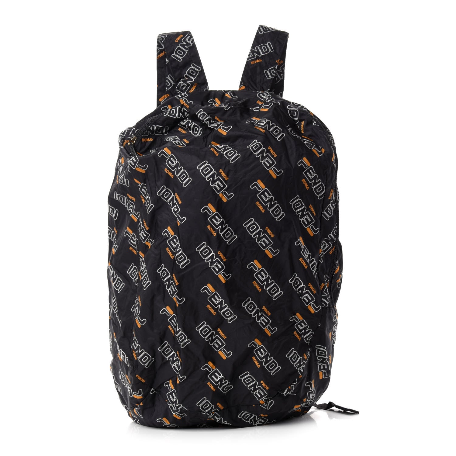 Fendi X FILA Calfskin Mania Backpack Help Bag Charm Black 8 of 11