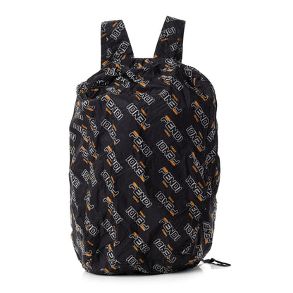 Fendi X FILA Calfskin Mania Backpack Help Bag Charm Black 8 of 11