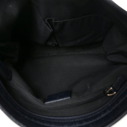 Gucci GG Supreme Monogram Web Flat Messenger Bag Navy 5 of 10