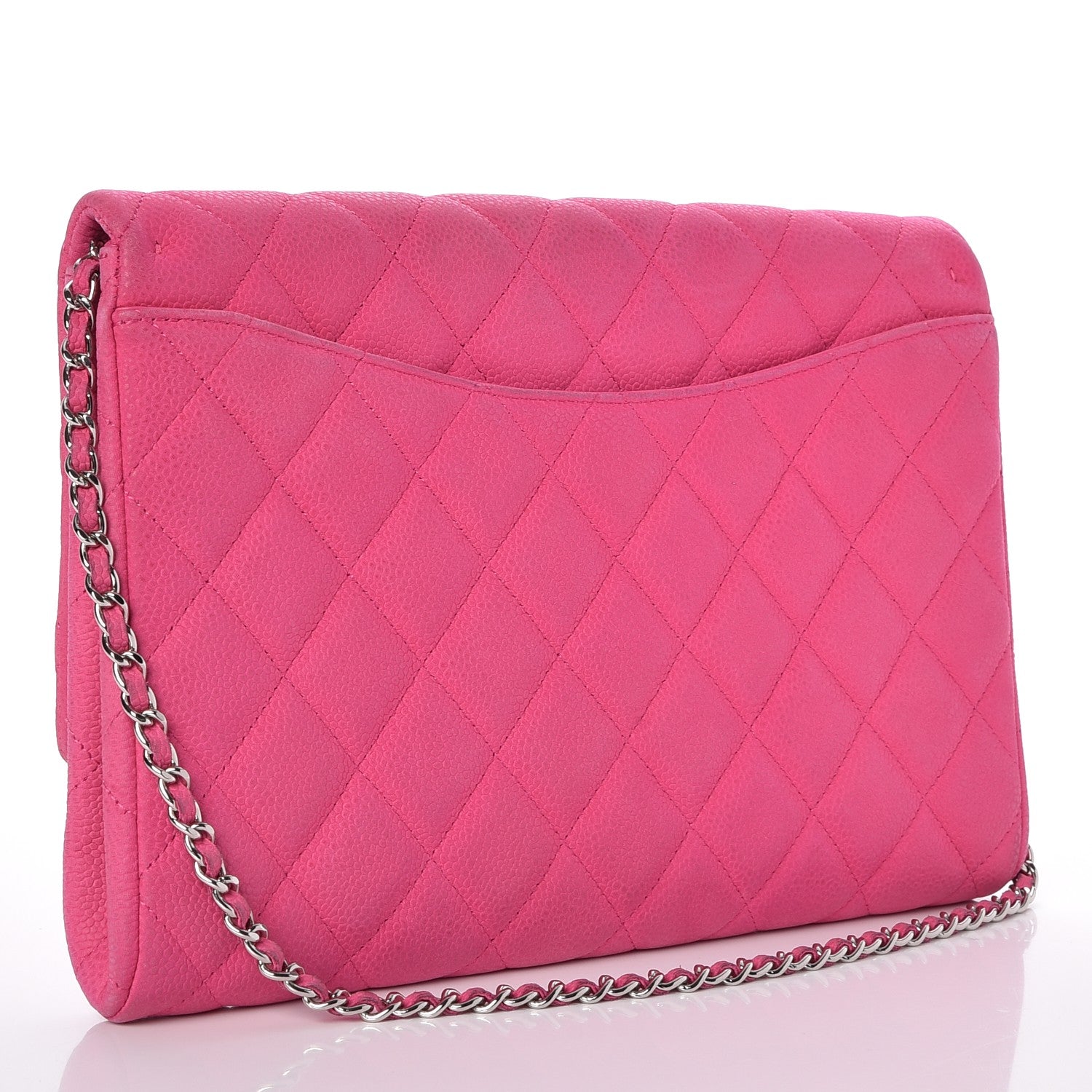 Chanel Iridescent Caviar Clutch with Chain Flap Pink 3 of 7