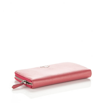 Prada Saffiano Colour Zip Around Wallet Tamaris Pesca 4 of 7