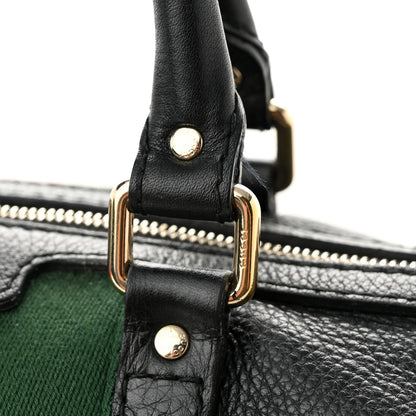 Gucci Calfskin Vintage Web Medium Boston Black 12 of 14