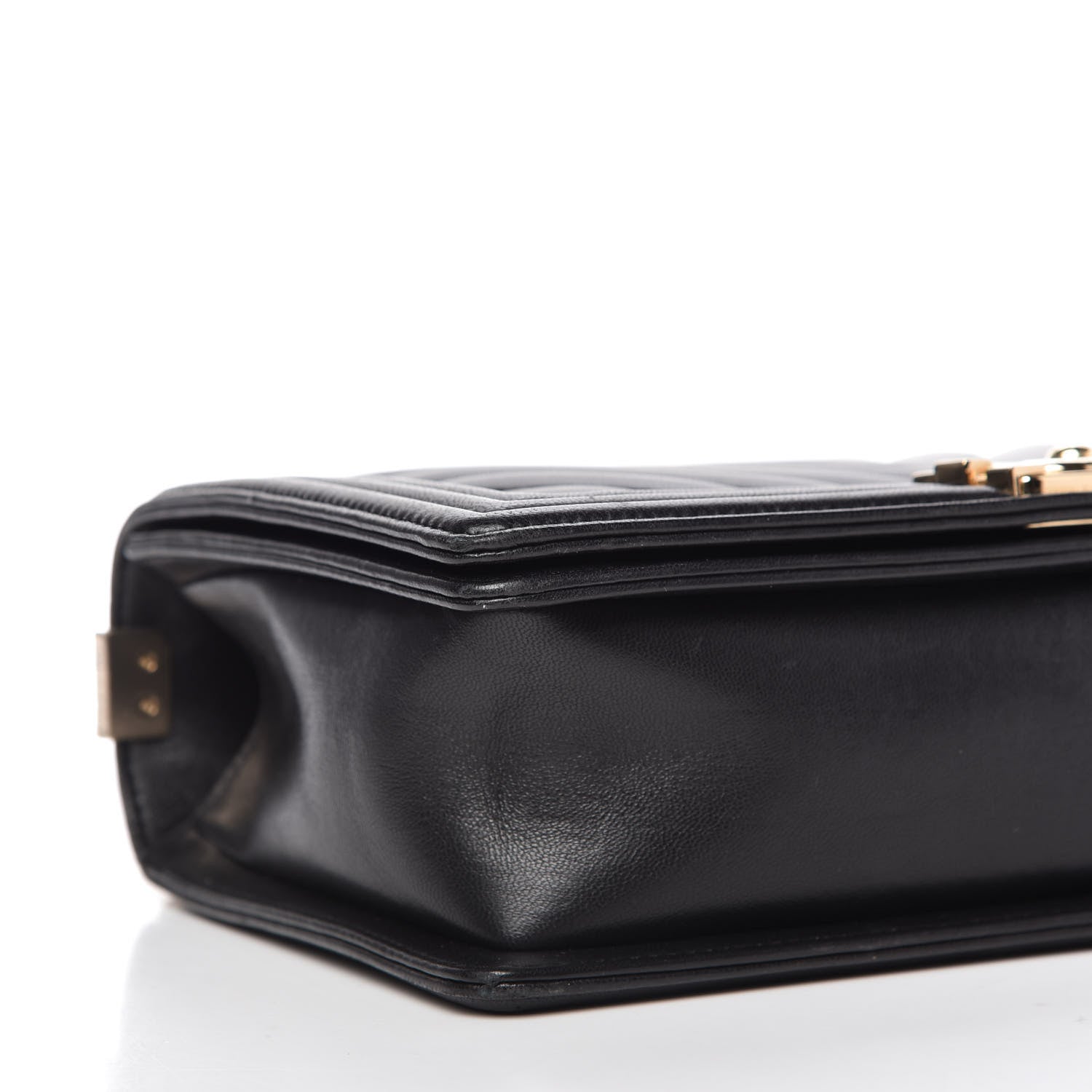 Chanel Lambskin Chevron Medium Boy Flap Black 6 of 10