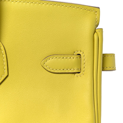 Hermes Swift Birkin 25 Lime 11 of 30