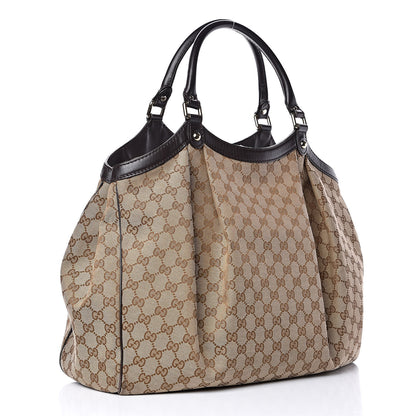 Gucci Monogram Large Sukey Tote Dark Brown 3 of 11