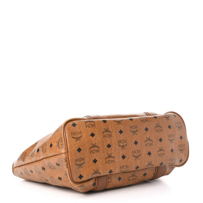 MCM Visetos Shopping Tote Cognac 5 of 12